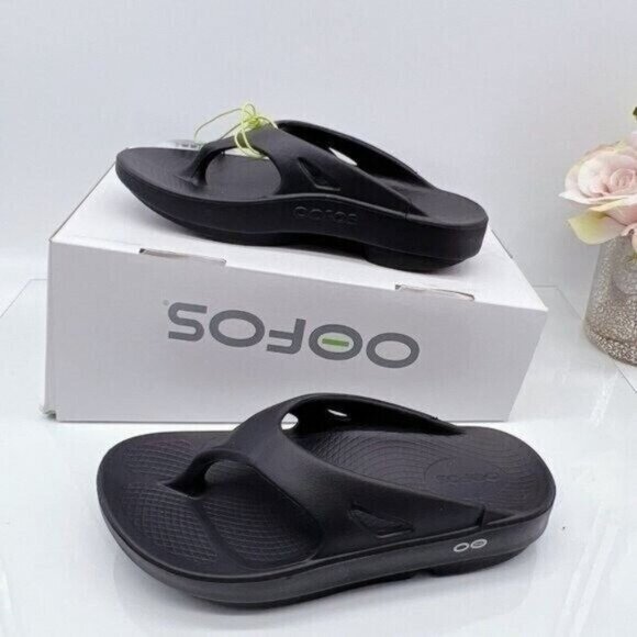 OOFOS OORIGINAL SPORT SANDAL Thong  Waterproof Black Mens US 10/ EU 43 - Picture 3 of 7